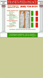 Mobile Screenshot of frankspizzapalace.com